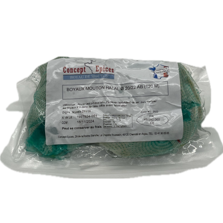Boyaux de mouton Ø 20/22 HALAL (120 mètres) | Concept Epices