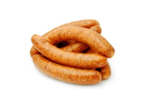 Saucisse du Terroir (Oignons rissolés et vin blanc)